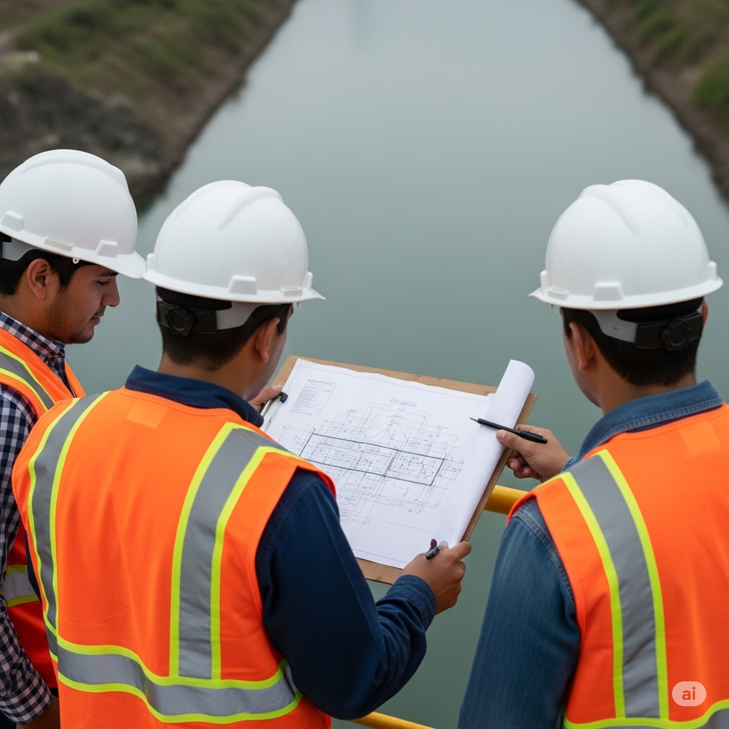 Fotografía de ingenieros